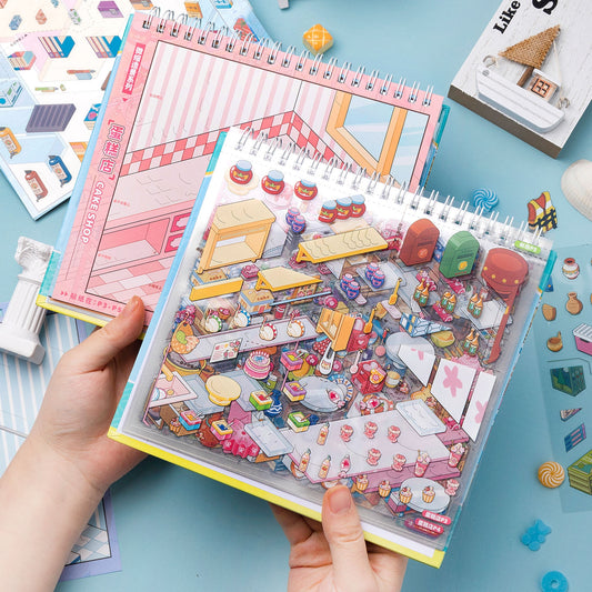 Shelf Display 3D Sticker Book