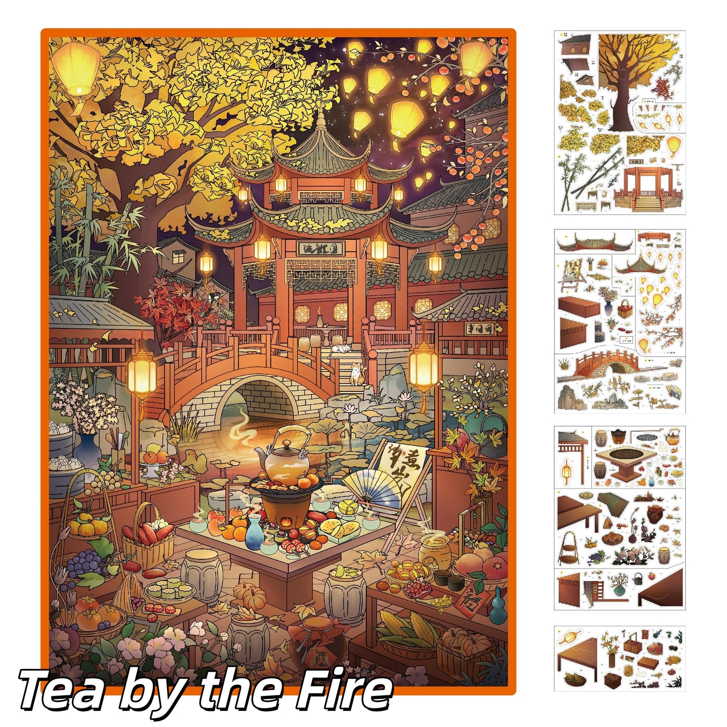 Scented Hours 3D Sticker | 2 Cute Miniature Scenes