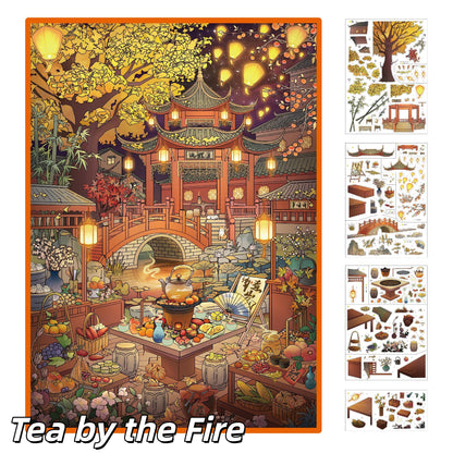 Scented Hours 3D Sticker | 2 Cute Miniature Scenes