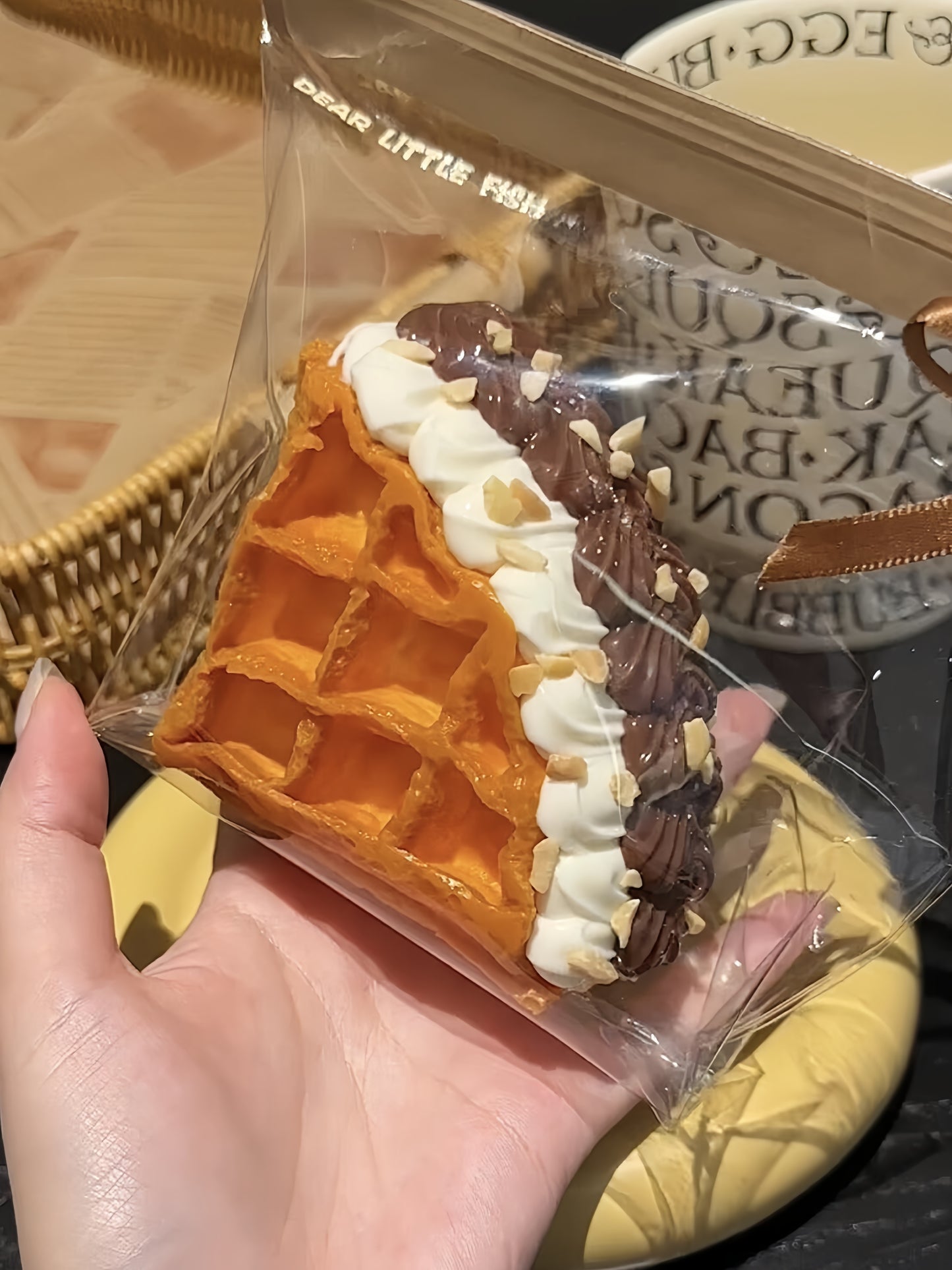 Peanut Butter Waffle Squishy