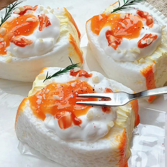 Cloud Lava Egg Sandwich Squishy