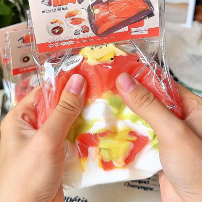 Wasabi Salmon Extra Thick Bread Roll Squishy