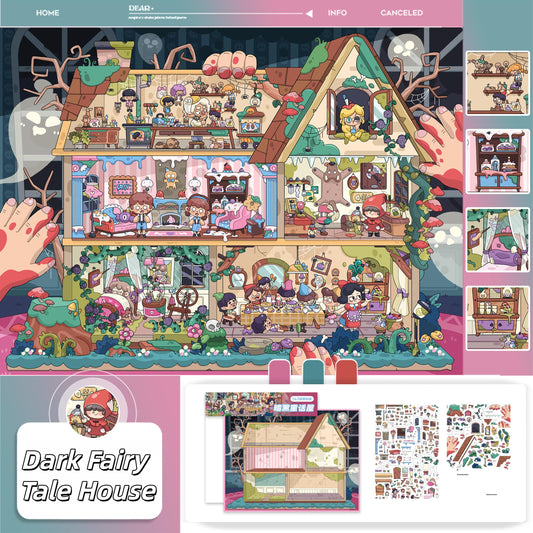 Paperfairy Tale 3D Sticker | 2 Cute Miniature Scenes