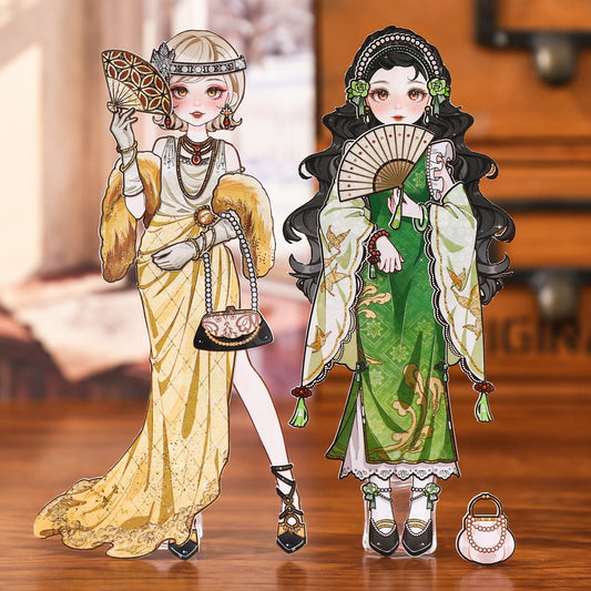 Republican Era Style Dress Up 3D Sticker Book