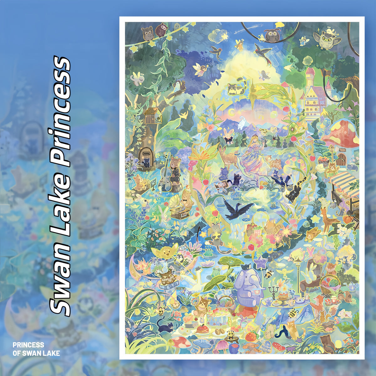 Fairy Tale Days 3D Sticker | 4 Cute Miniature Scenes