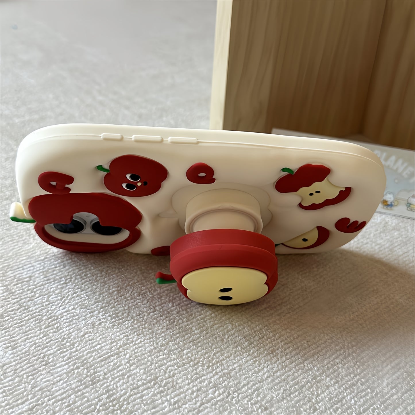 Sweet Little Apple Stand Silicone Phone Case