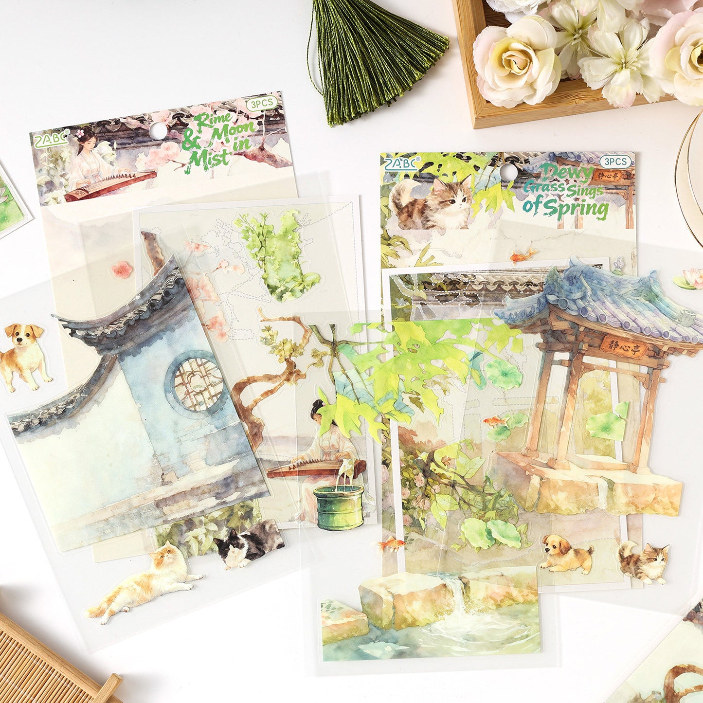Leisure Daily 3D Sticker | 6 Cute Miniature Scenes