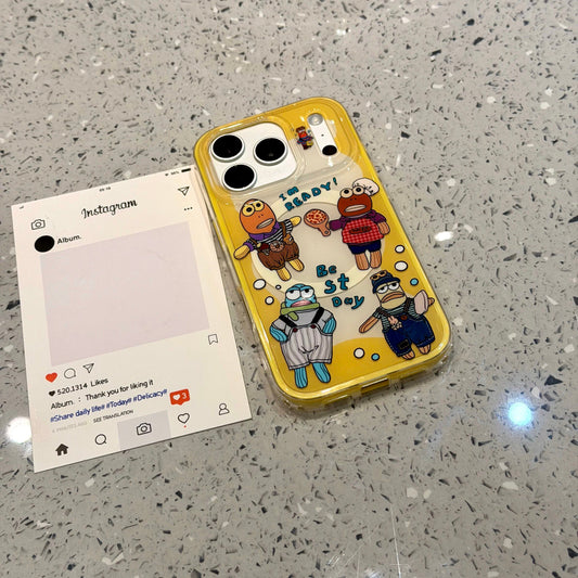 Cute Ugly Fish Magnetic Stand Acrylic Phone Case