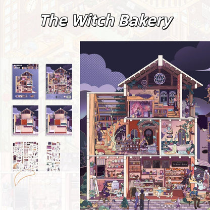 Wonder House 3D Sticker | 3 Cute Miniature Scenes