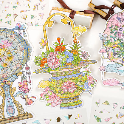 Antique Restoration 3D Sticker | 3 Cute Miniature Scenes