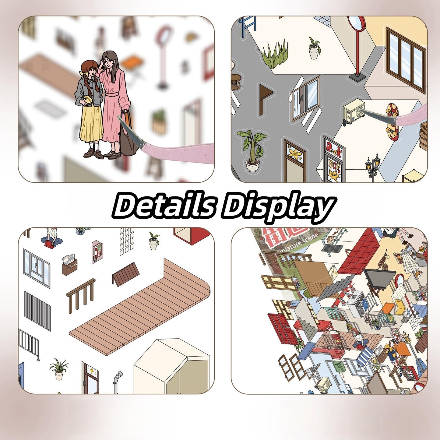 A Corner of the Street 3D Sticker