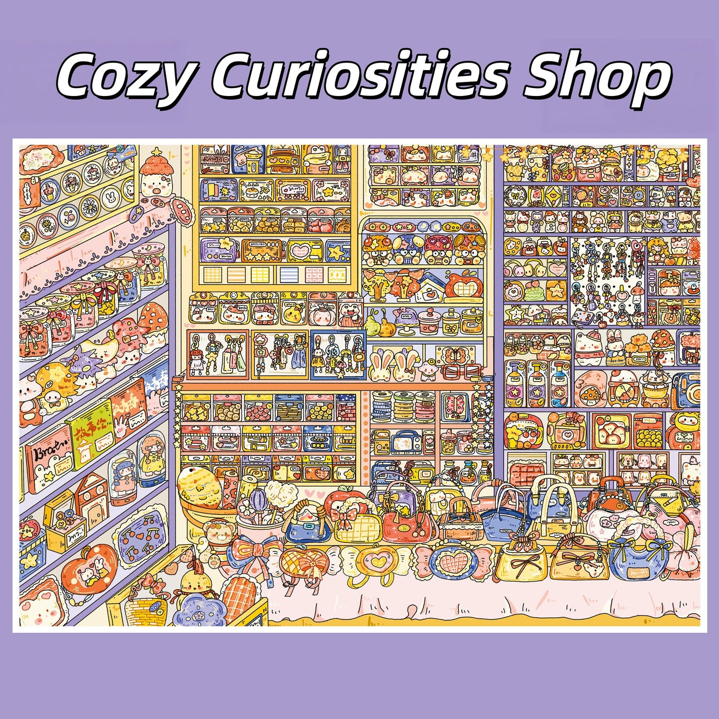 Warm Shop 3D Sticker | 2 Cute Miniature Scenes