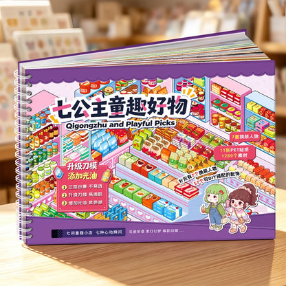Stocking & Dress-Up 3D Sticker Book
