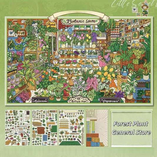 Forest Plant General Store 3D Sticker