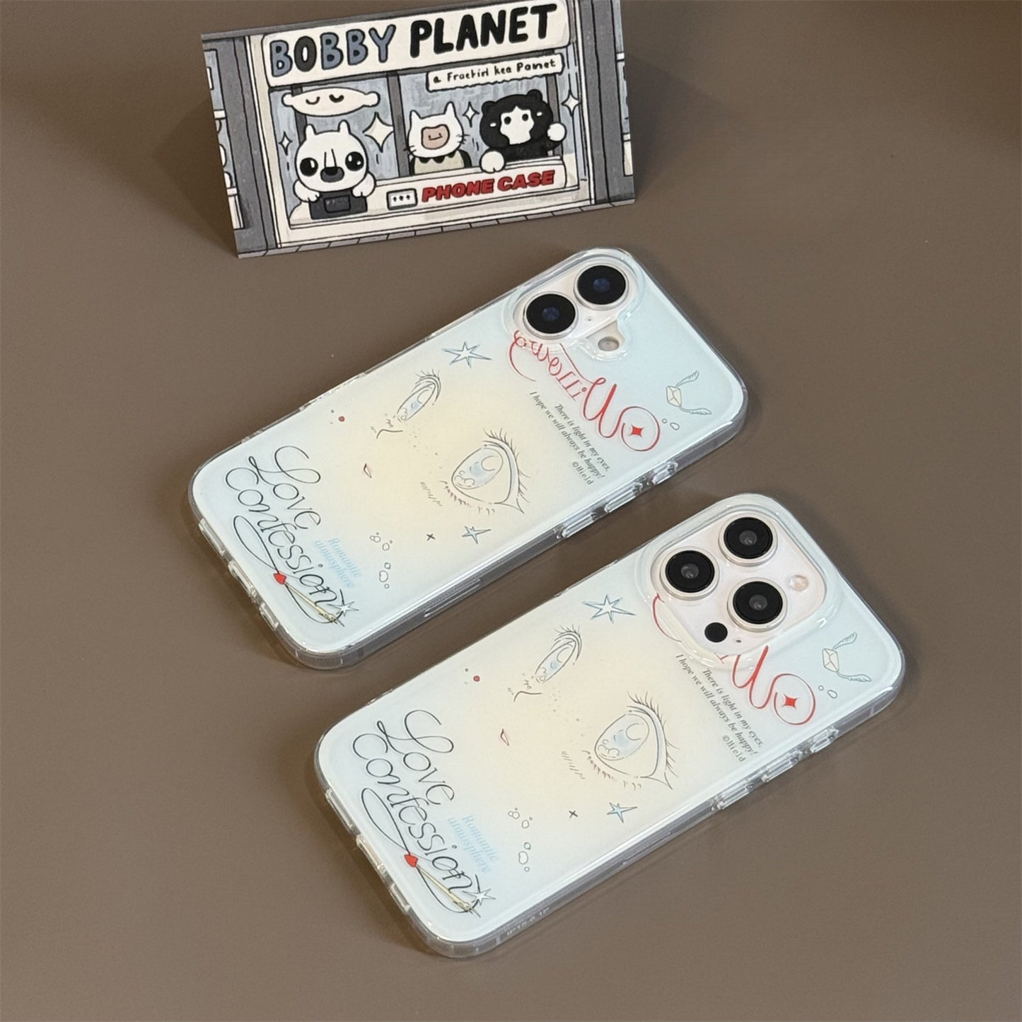 Blue-Eyed Cartoon Girl Silicone Phone Case