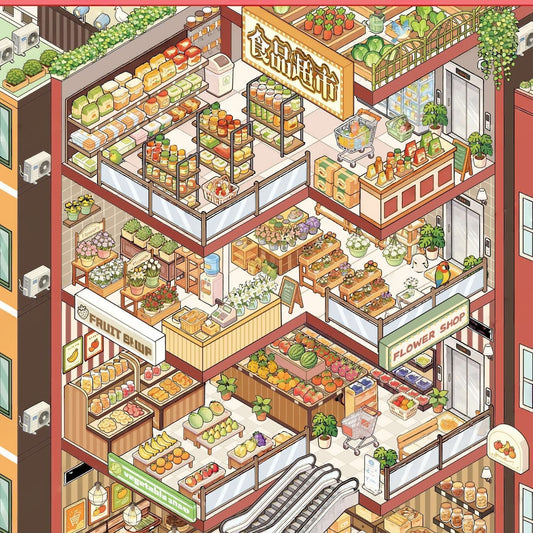 Food Supermarket 3D Sticker
