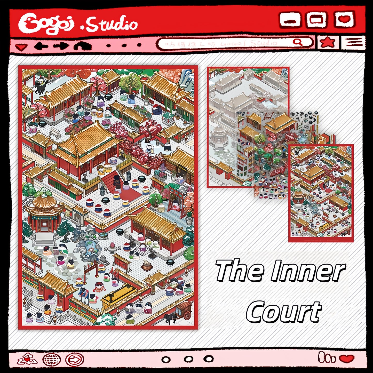 An Odyssey of Whimsy 3D Sticker | 5 Cute Miniature Scenes