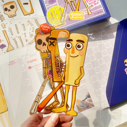 Anatomical Restoration 3D Sticker | 2 Cute Miniature Scenes