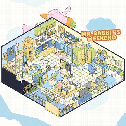 Dream Daily 3D Sticker | 2 Cute Miniature Scenes