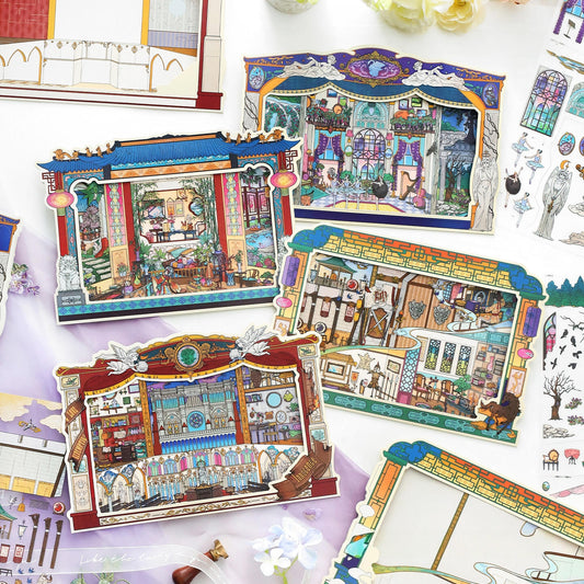Acts of Devotion 3D Sticker | 4 Cute Miniature Scenes