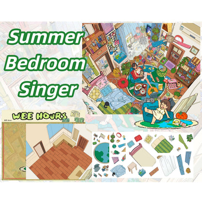 Leisure Life 3D Sticker | 5 Cute Miniature Scenes