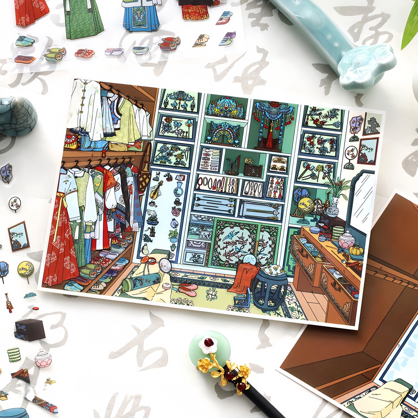 Dream Home 3D Sticker | 4 Cute Miniature Scenes