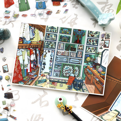 Dream Home 3D Sticker | 4 Cute Miniature Scenes