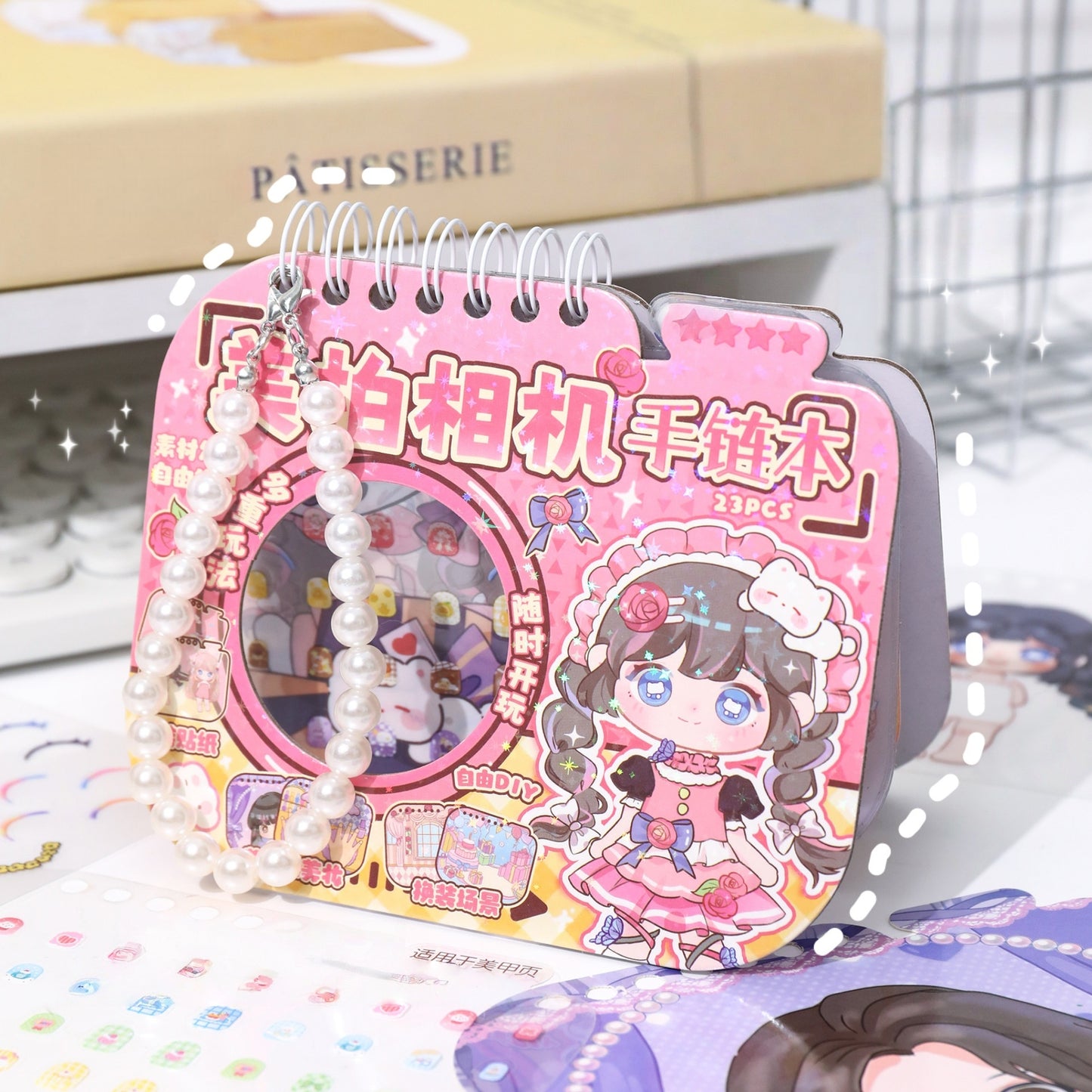 Dress Up Bracelet Notebook 3D Sticker Book