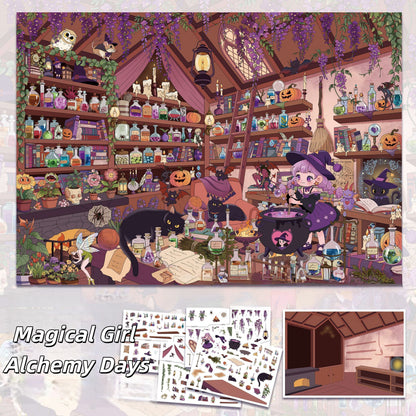 Little Magic Days 3D Sticker | 5 Cute Miniature Scenes