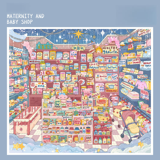 Sweet Daily 3D Sticker | 2 Cute Miniature Scenes