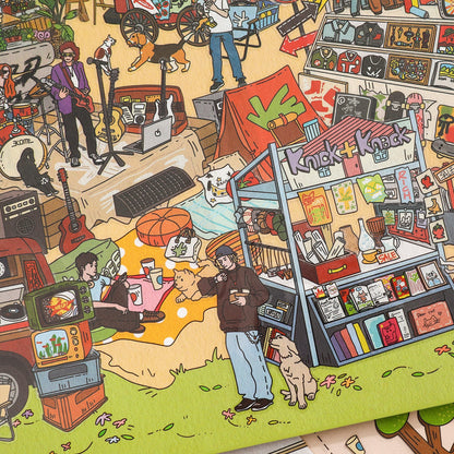 Afternoon Park 3D Sticker