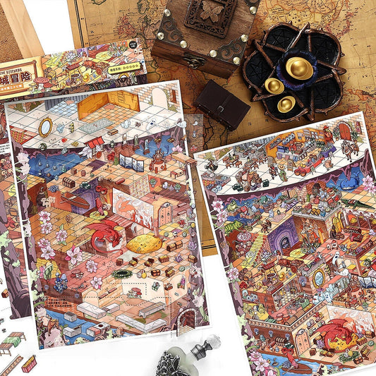 Dungeon Adventure 3D Sticker