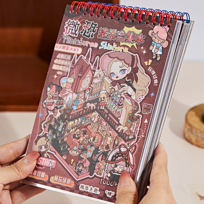 Horror Adventure 3D Sticker Book