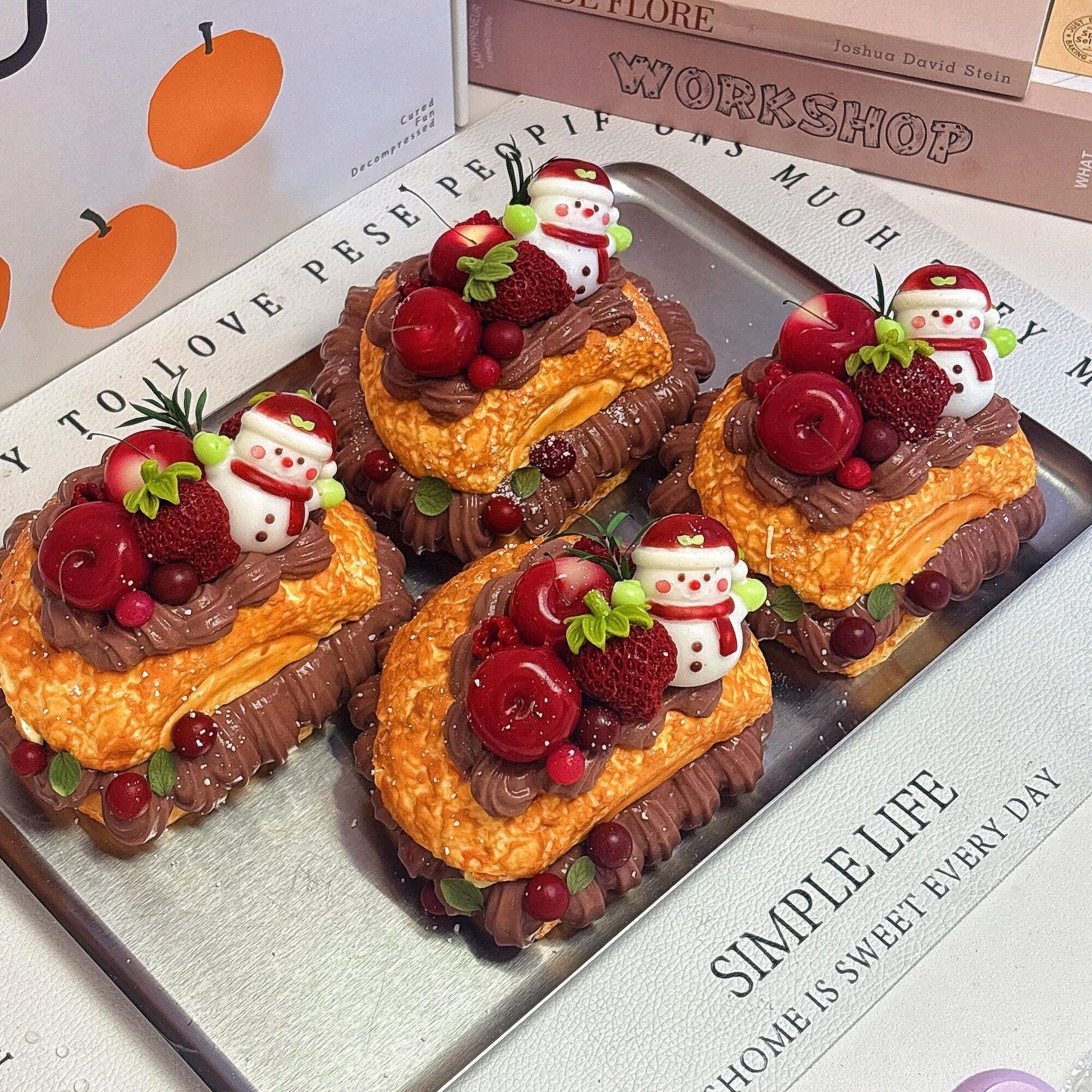 Christmas Snowman Filled Puff Squishy