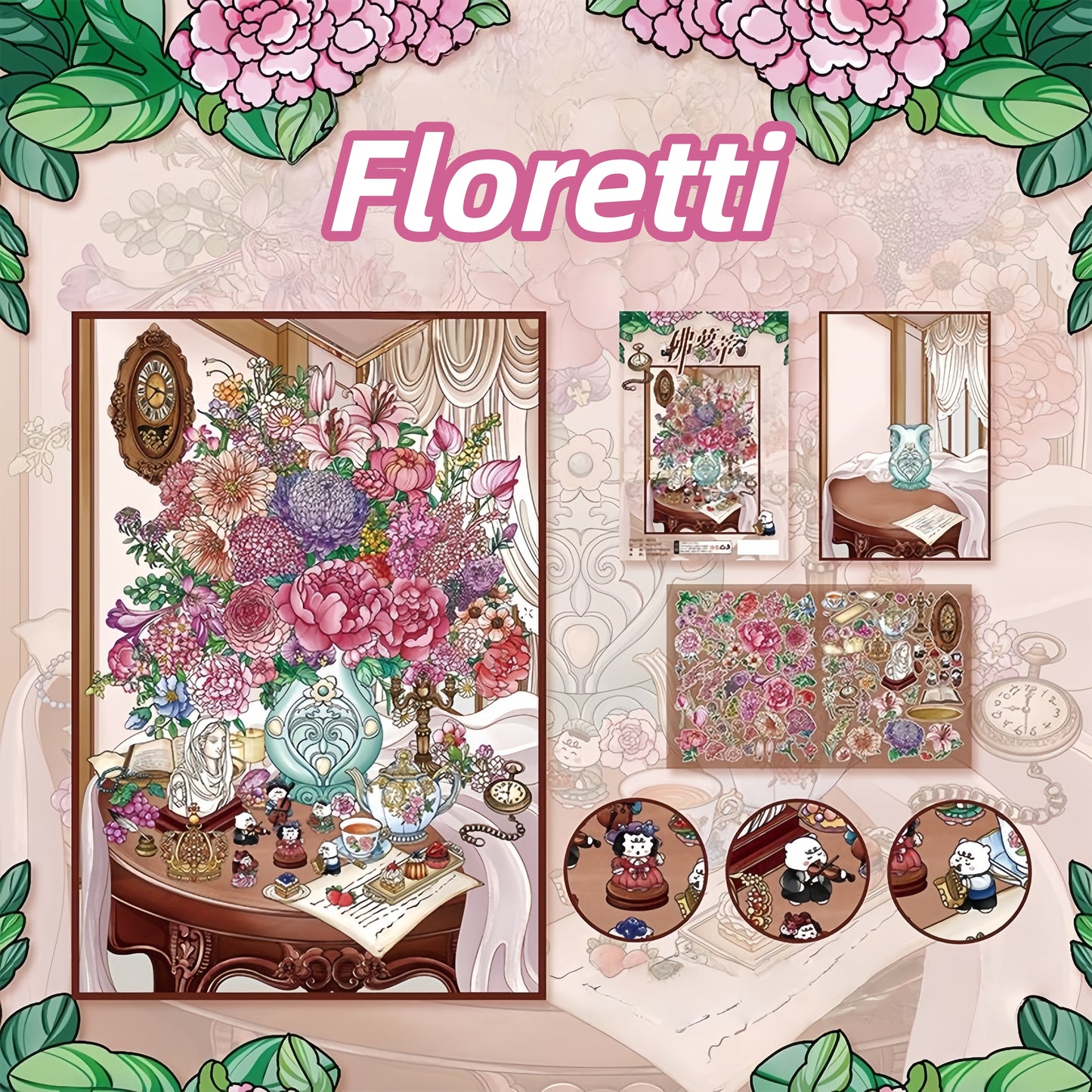 Varied Life 3D Sticker | 6 Cute Miniature Scenes