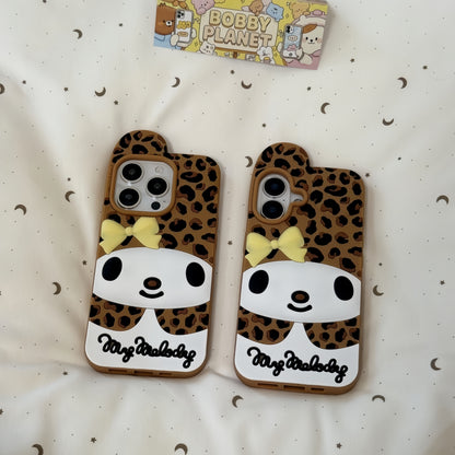 Leopard Print Bunny Silicone Phone Case