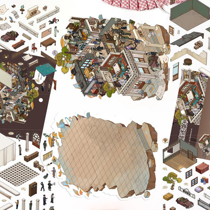 Dawn City Mystery 3D Sticker