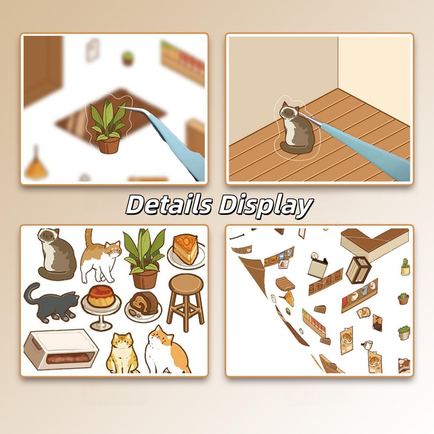 Latte Meow 3D Sticker
