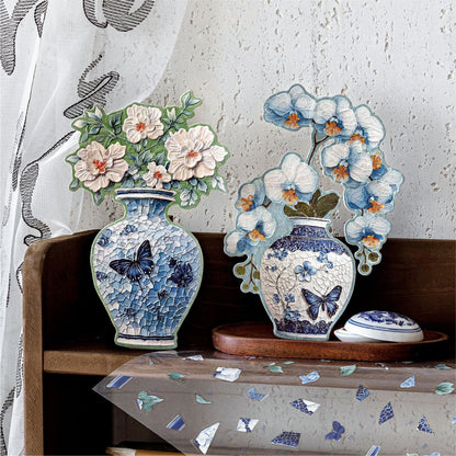 Antique Restoration 3D Sticker | 4 Cute Miniature Scenes