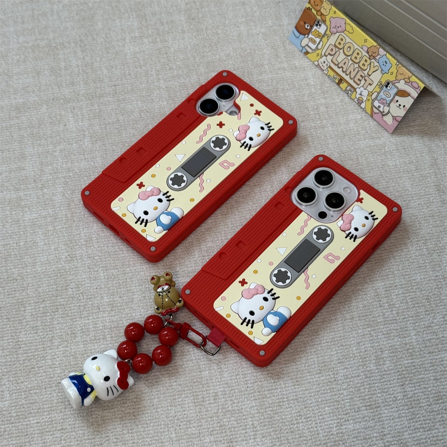 Cute Kitten Cassette Tape Silicone Phone Case