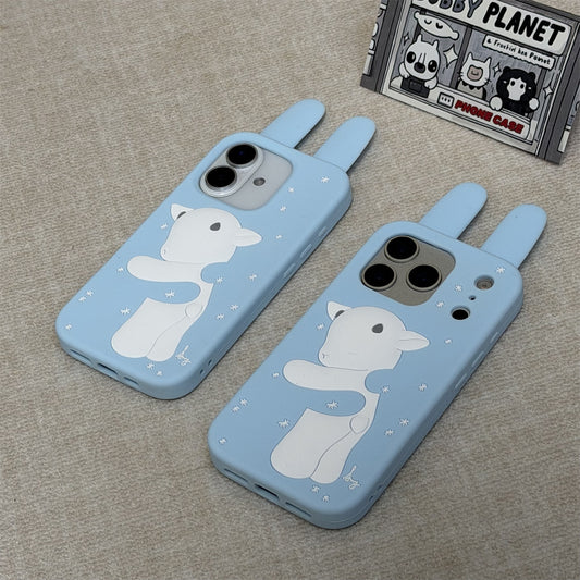 Snowflake Sheep Silicone Phone Case