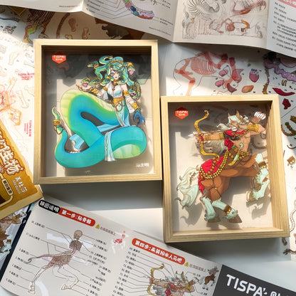 Anatomical Restoration 3D Sticker | 2 Cute Miniature Scenes