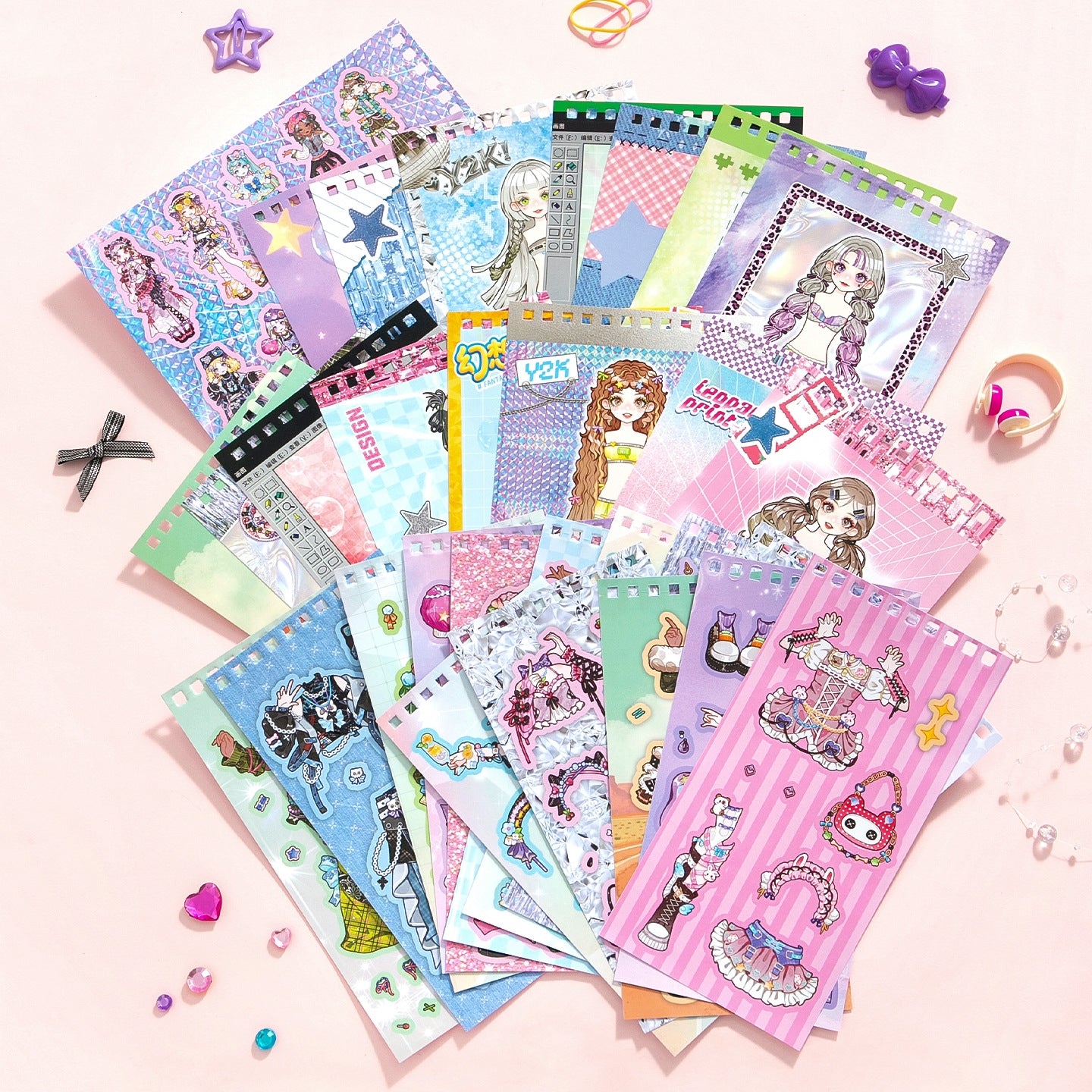 Dreamcore Dress Up 3D Sticker Book