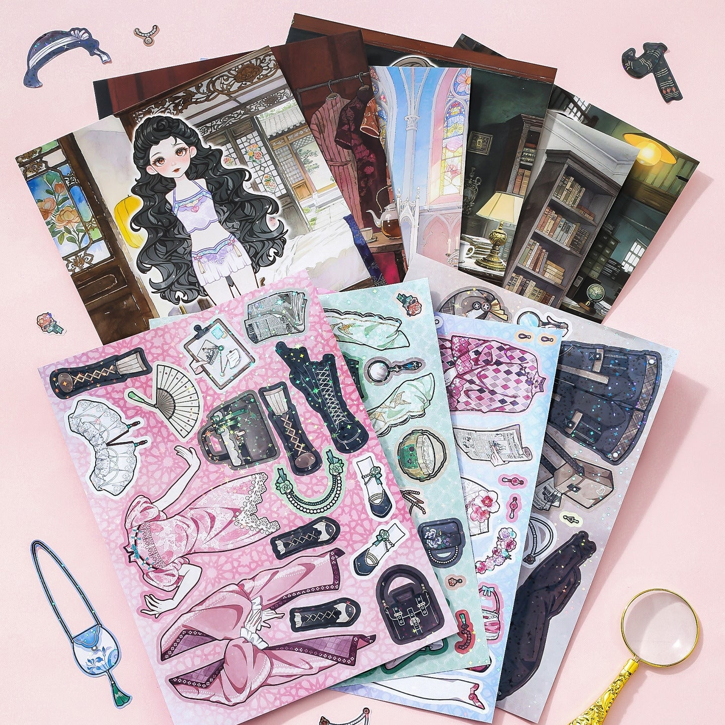 Republican Era Style Dress Up 3D Sticker Book