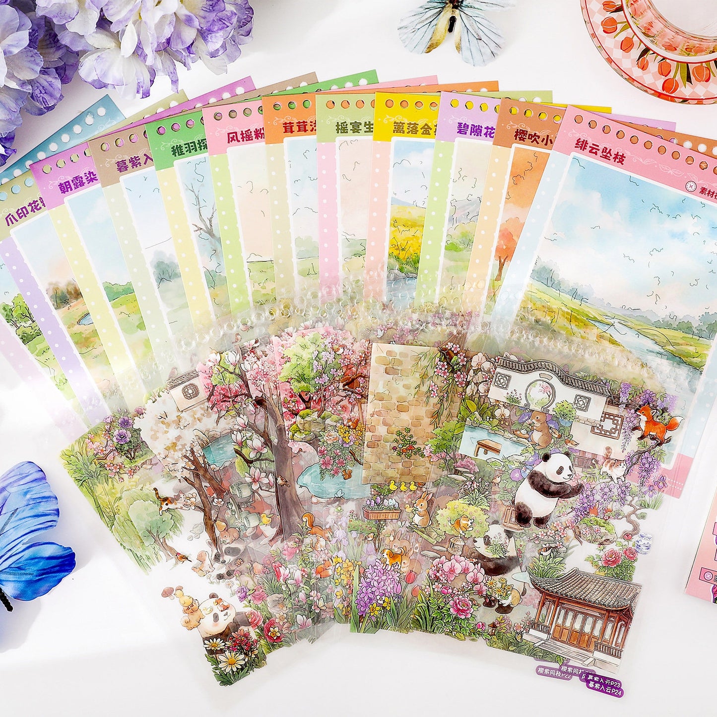 Spring Blooms in the Wild 3D Sticker Book