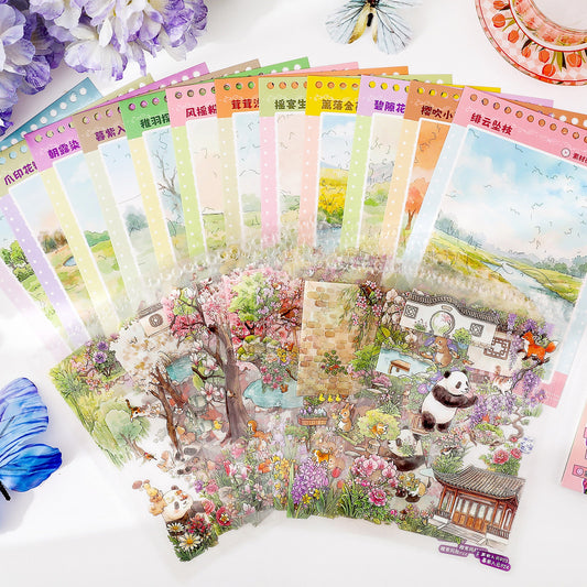 Spring Blooms in the Wild 3D Sticker Book