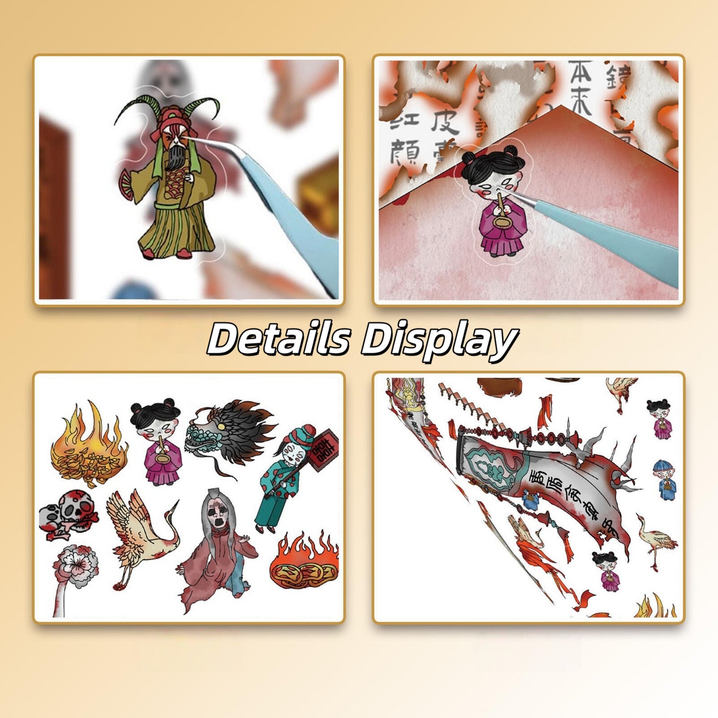 Paper Effigy Bride 3D Sticker