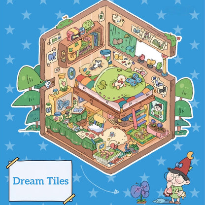 Dreamy Hideouts 3D Sticker | 4 Cute Miniature Scenes