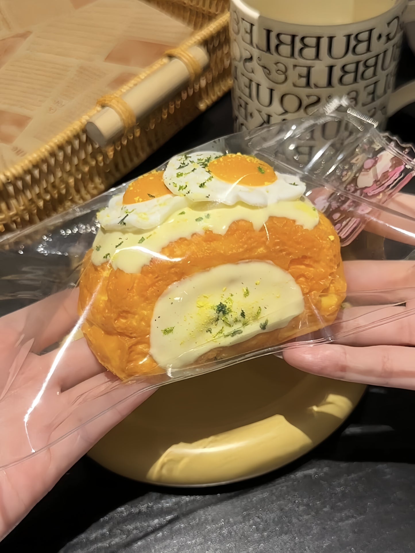 Double Yolk Cream Puff Squishy