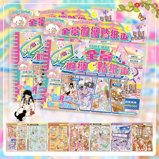 Girls’ Dream House 3D Sticker Book